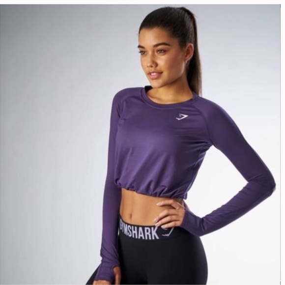 Gymshark Drawstring Cords Crop Top - Picture 2 of 5